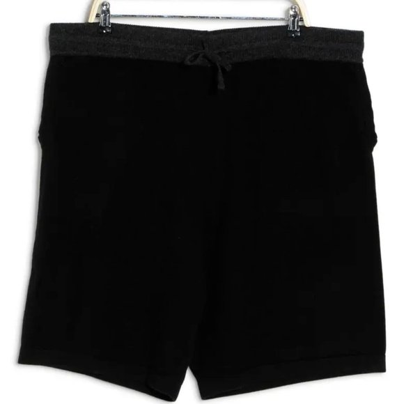 AMICALE Men's Cashmere Drawstring Lounge Shorts (SEE DESCRIPTION) - Picture 2 of 3
